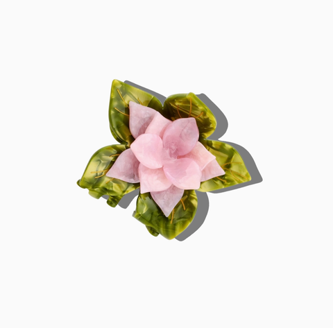 Image of Hand-Painted Origami Magnolia Flower Hair Clip