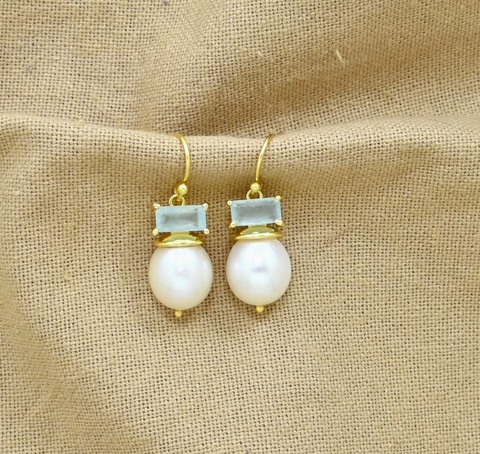 Image of Coline Earring- Aquamarine