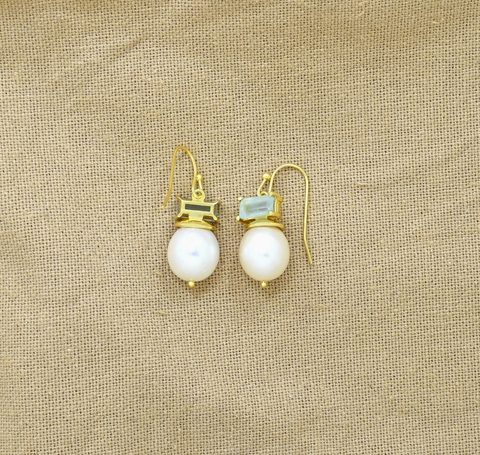 Image of Coline Earring- Aquamarine