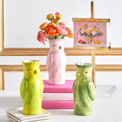 Image of 7.25" Cockatoo Bud Vase