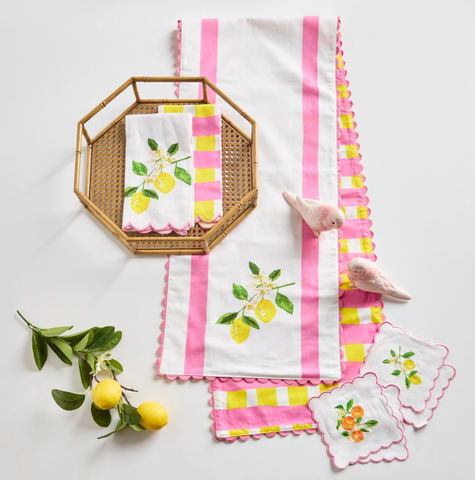 Image of 72" Citrus Weave Reversible Table Runner