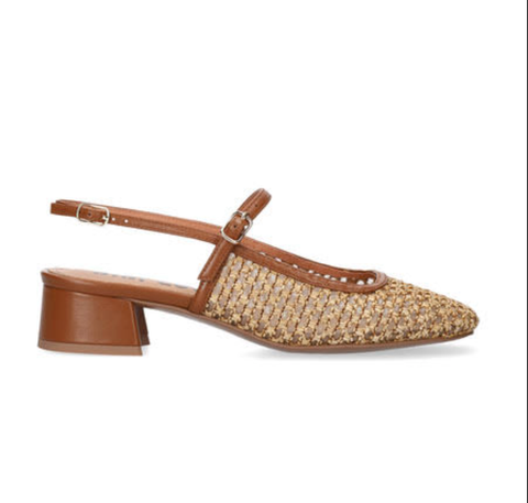 Image of Brown Mesh Heels