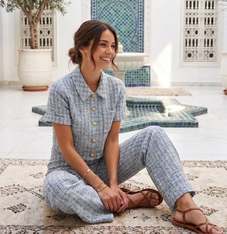 Image of ALICE short tweed shirt