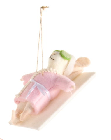 Image of 5.5" Spa Day Mice Ornaments