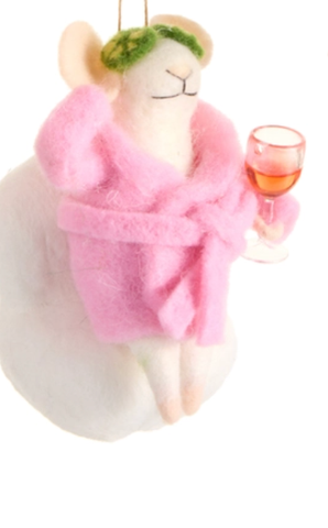 Image of 5.5" Spa Day Mice Ornaments