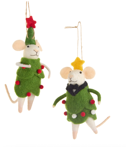 Image of 6" Tree Mice Ornament