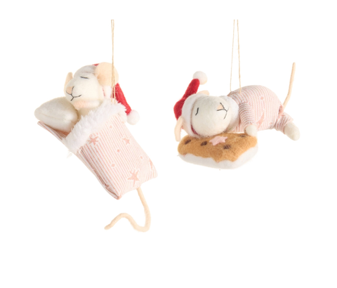 Image of 5.5" Sleeping Mice Ornament