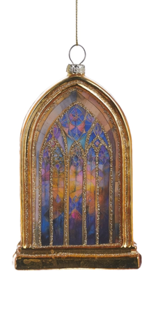 Image of 4.75" Stained Glass Window Ornament