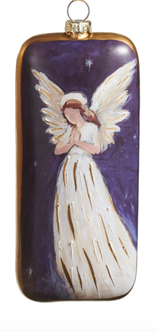 Image of 5.5" Guardian Angel Rectangle Ornament