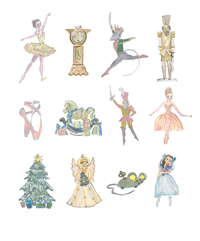 Image of Nutcracker Acrylic Ornaments by Jessica O'Neill
