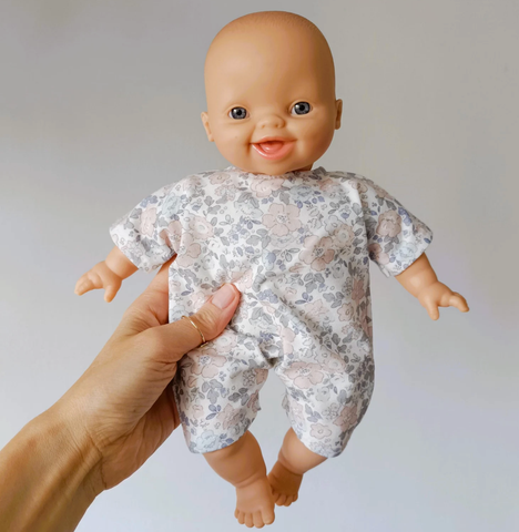 Image of Jersey Romper Blue Liberty