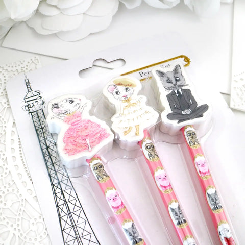 Image of Claris the Mouse - Magnificent Mess Pencil Set