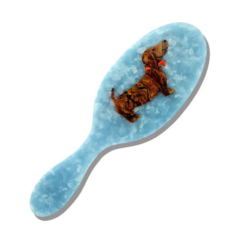 Image of Hand-Painted Dachshund Amazing Hair Day Brush | Eco-Friendly