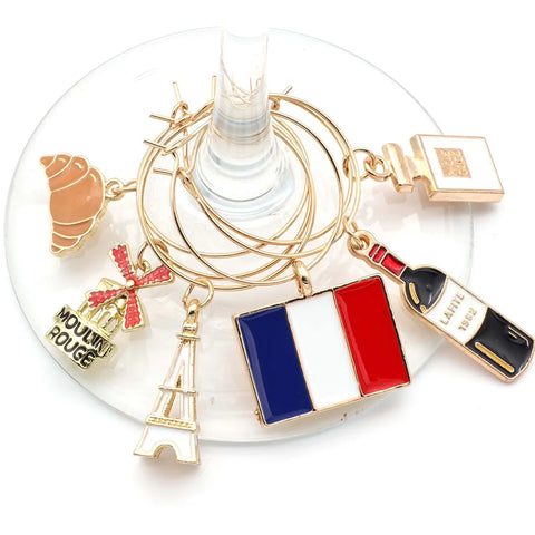 Image of French Wine Charms | Parisian Chic