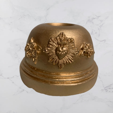 Image of Plaster Candle Holder White