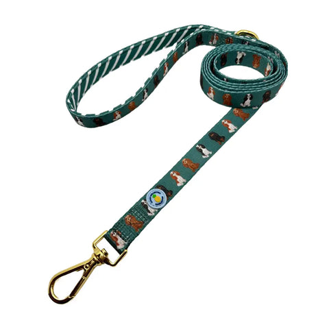 Image of Cavalier King Charles Spaniel Leash - Forest Green