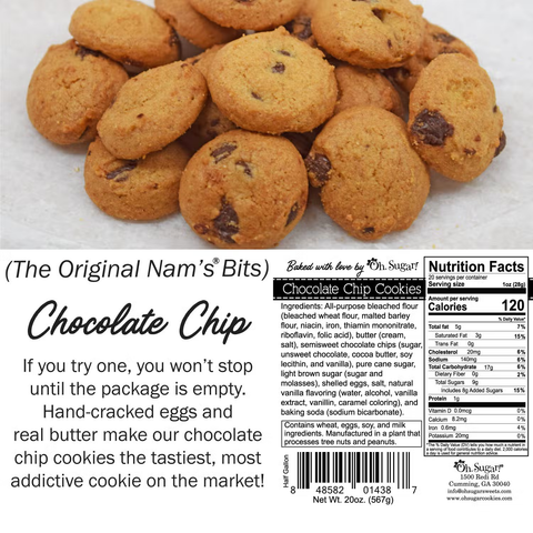 Image of Chocolate Chip Cookies, 40 oz Gallon Jar
