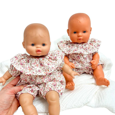 Image of Pink Floral Romper (Soft Body)