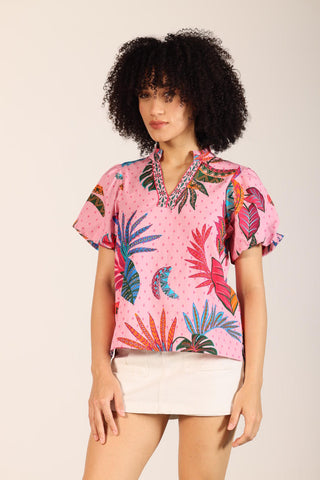 Image of Faye Banana Baroque Blouse