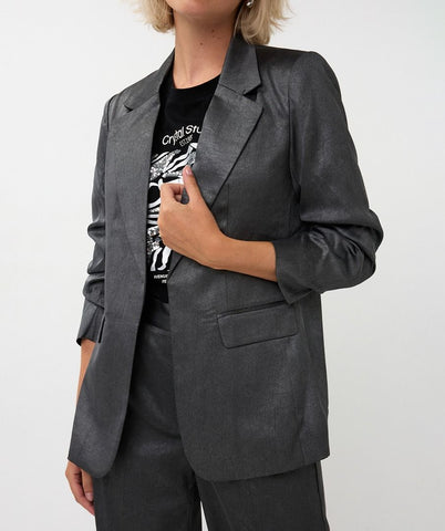 Image of Shimmer Crinkle Blazer