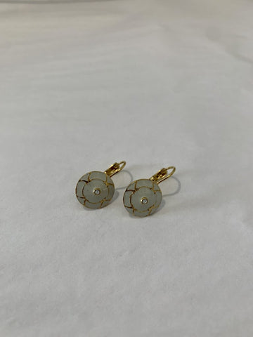 Image of Enamel Earrings with Crystal