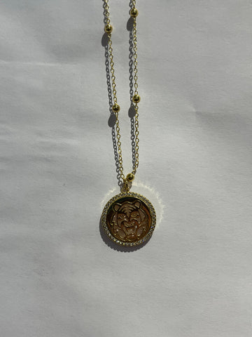 Image of Leopard Medallion Necklace