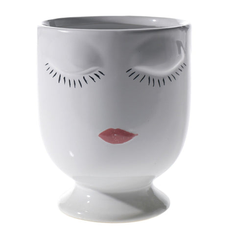 Image of Celfie Vase in White- 2.75" x 3.75 " - Relish New Orleans