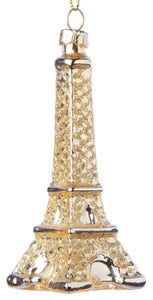 Eiffel tower gold ornament