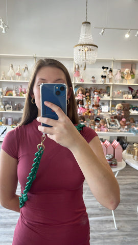 Image of Alice Cell Phone Chain (Jade Green)