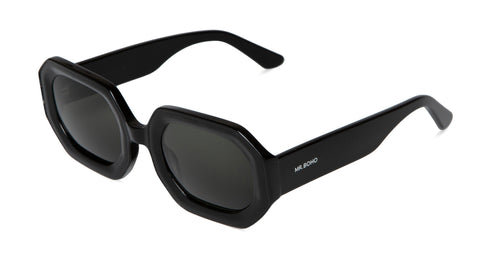 Image of SAGENE BLACK SUNGLASSES