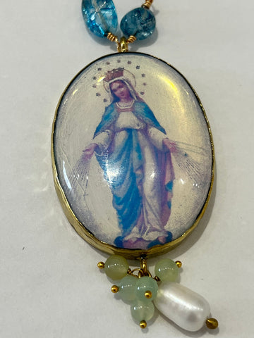 Image of SALE Mother Mary Long Necklace