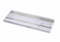 Image of Marble & Brass Inlay Food Board