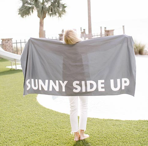 Image of SALE Quick Dry Oversized Beach Towel - Sunny Side Up