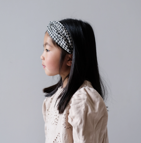 Image of X wide Gingham Headband*