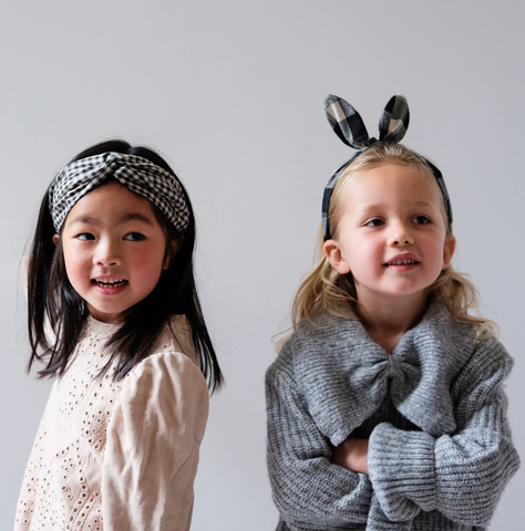 Image of X wide Gingham Headband*