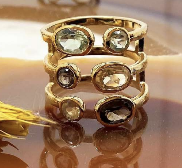 Image of Smoky Quartz Stacked Ring