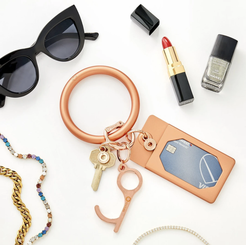 Image of Rose Gold Silicone ID Case