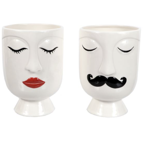 Image of Mustache/Lips Vase