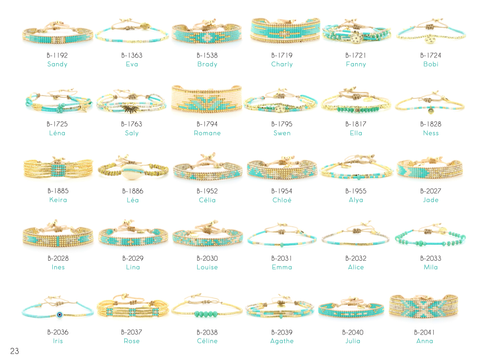 Image of Delicate Beaded Bracelet