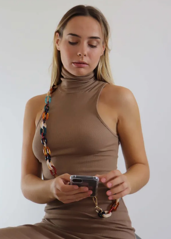 Image of Amber Cell Phone Jewelry Chain (multicolored)