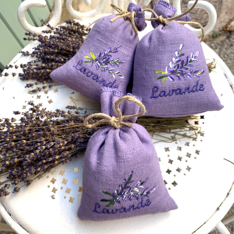 Image of Lavender Sachets from Provence White Small