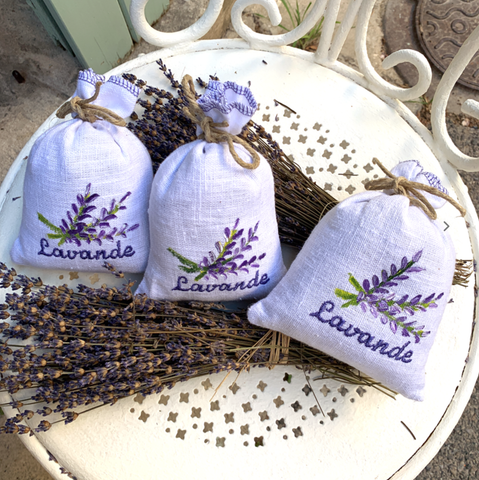 Image of Lavender Sachets from Provence White Small
