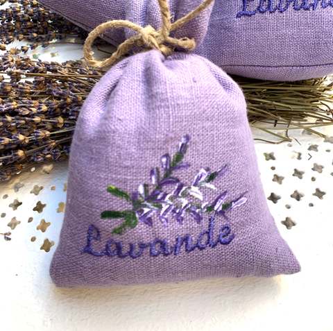 Image of Lavender Sachets from Provence White Small