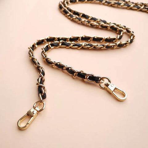 Image of Lou phone chain metal black gold