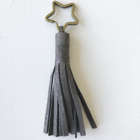 Image of PomPom Leather Glitter Keychains