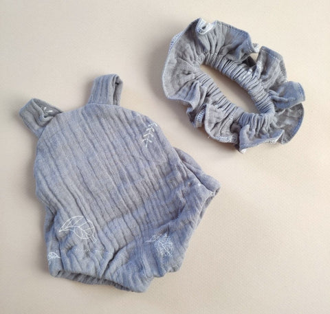 Image of Romper with Ruffle Collar