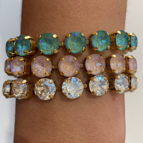 Image of Cup-Chain Crystal Bracelet