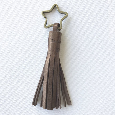 Image of PomPom Leather Glitter Keychains