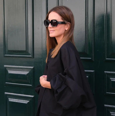 Image of SAGENE BLACK SUNGLASSES