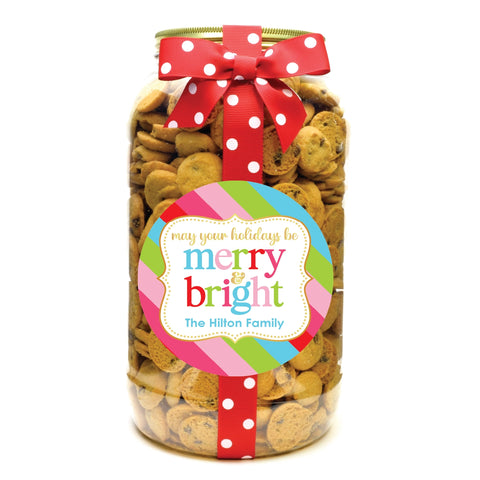 Image of Personalized Christmas Cookies- Merry and Bright